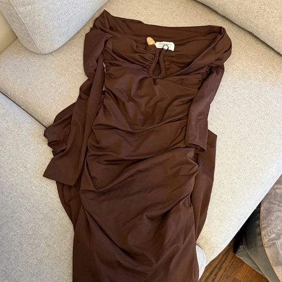 Peppermayo Chocolate Long Sleeve Dress - Picture 5 of 6